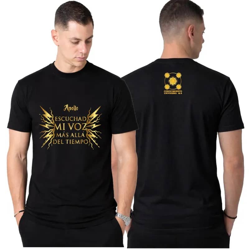 Camiseta Apollo - Diseño 04 (Negro)