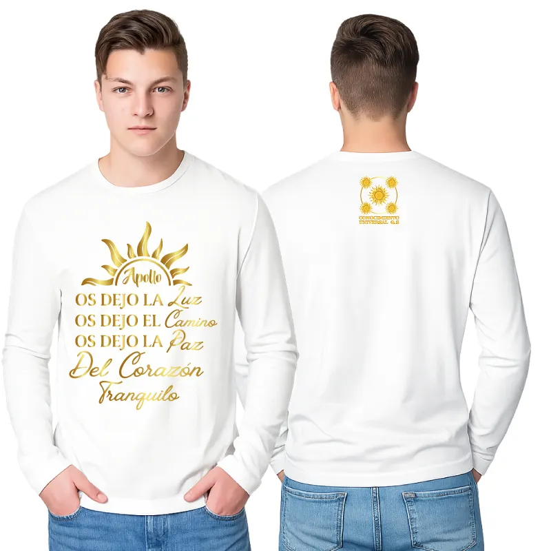 Camibuso Manga Larga Apollo - Diseño 03 (Blanco)