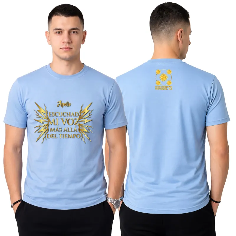 Camiseta Apollo - Diseño 04 (Azul Claro)