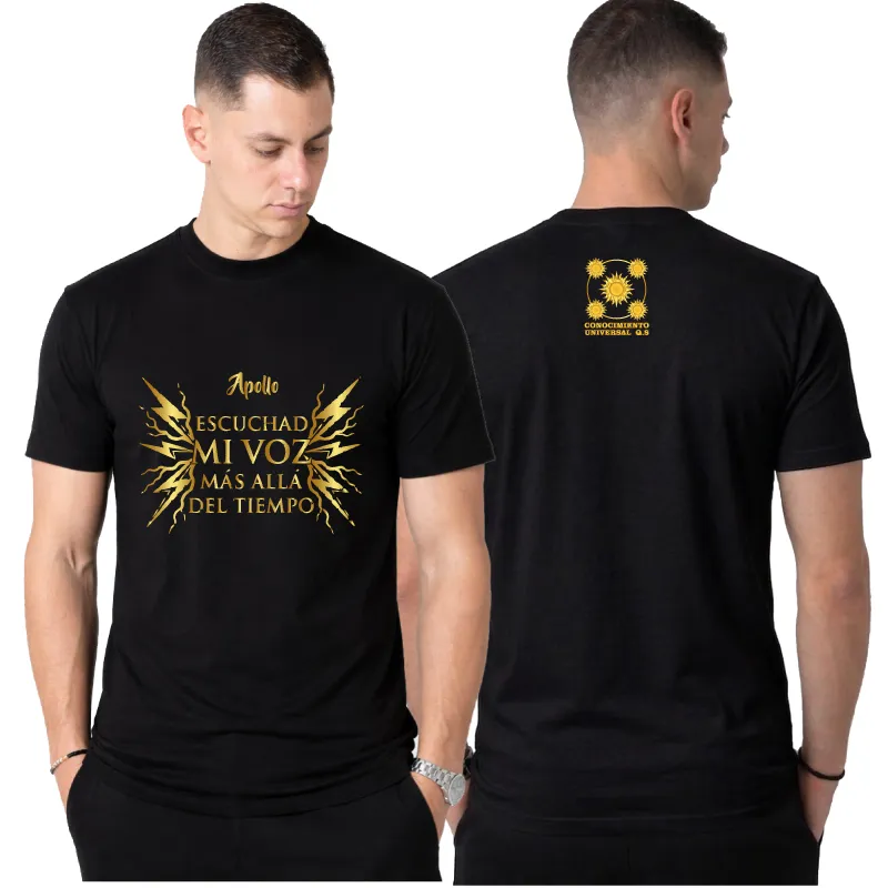Camiseta Apollo - Diseño 04 (Negro)
